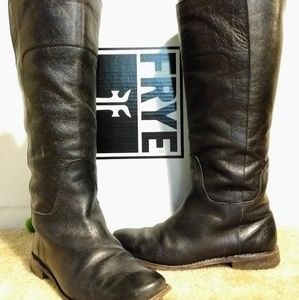 Frye Womens Paige Tall Riding Boots - Black